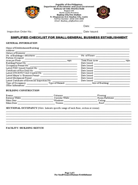 bfp ncr online checklist|BFP Simplified Checklist .